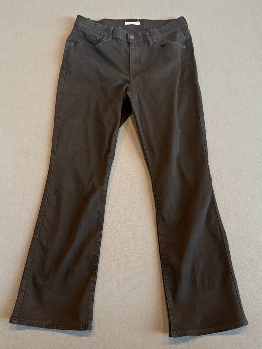 Levi's Classic Bootcut Jeans Women's 16 Black Stretch Denim